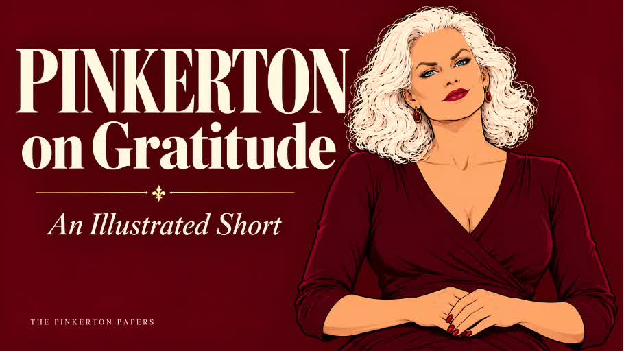 Pinkerton on Gratitude opening poster